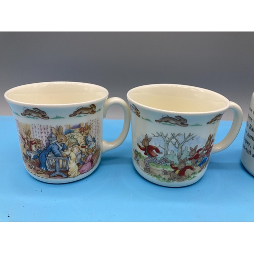 437 - Quantity of Nursery Ware (8) to include Royal Doulton Bunnykins, Wedgwood Peter Rabbit, Churchill Ch... 