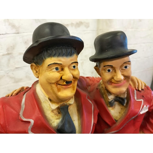 543 - Large Laurel and Hardy Figure. 55cm High, 37cm x 19cm.