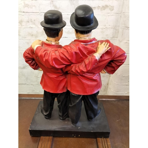 543 - Large Laurel and Hardy Figure. 55cm High, 37cm x 19cm.