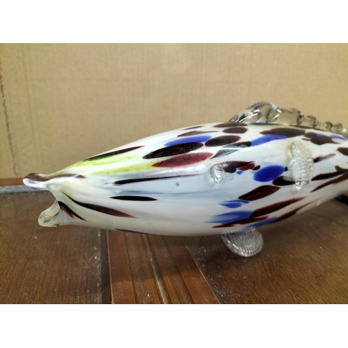 549 - Large 49cm Murano End of the Day Fish.