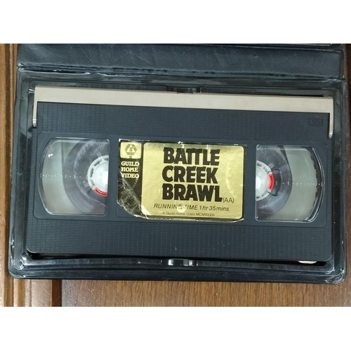 550 - Guild Home Video Presentation Jackie Chan VHS Tape 'Battle Creek Brawl'. Pre Guidance Certificate.