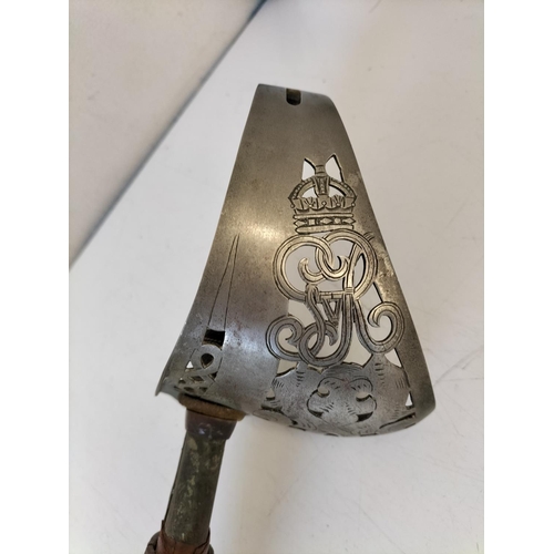 131 - George V Officers Ceremonial Sword with Six Point Proved Star and Scabbard. Missing Leather. 1897 Pa... 