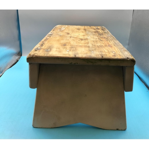 144 - Hand Built Kneeling Garden Stool.