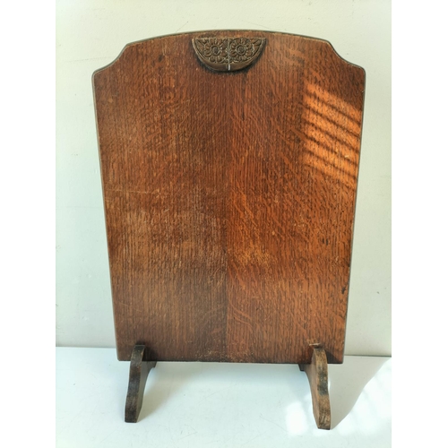 149 - Vintage Mahogany Fire Screen. 66cm x 45cm.