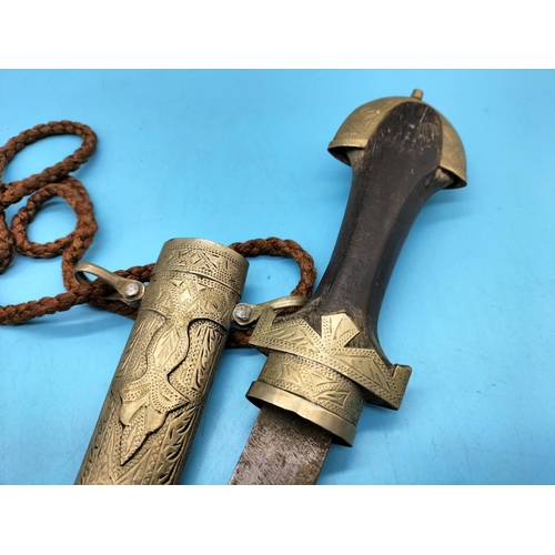 155A - Vintage 38cm Moroccan Khoumiya Dagger.