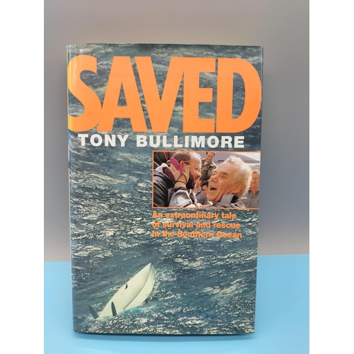 14 - Collection of Signed Books (5) including 'Saved' by Tony Bullimore, 'Walking Tall' by Simon Weston, ... 