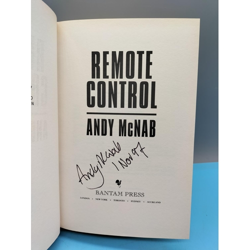 2 - Military Fiction Signed Books (4) including Andy McNab x 3 and Chrs Ryan.