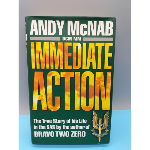 2 - Military Fiction Signed Books (4) including Andy McNab x 3 and Chrs Ryan.