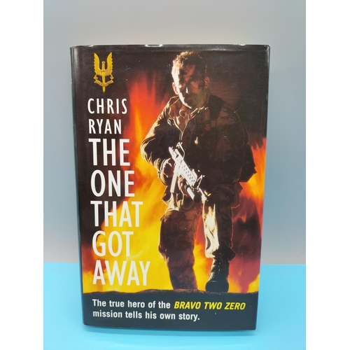 2 - Military Fiction Signed Books (4) including Andy McNab x 3 and Chrs Ryan.