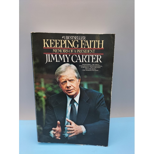 28 - Signed Copy of Jimmy Carter 'Keeping the Faith' with Accompanying Letters.