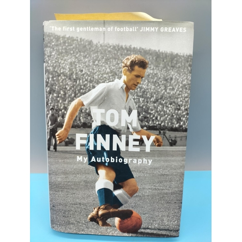 30 - Tom Finney Signed Autobiography plus Signatures of Preston North End FC 1999.