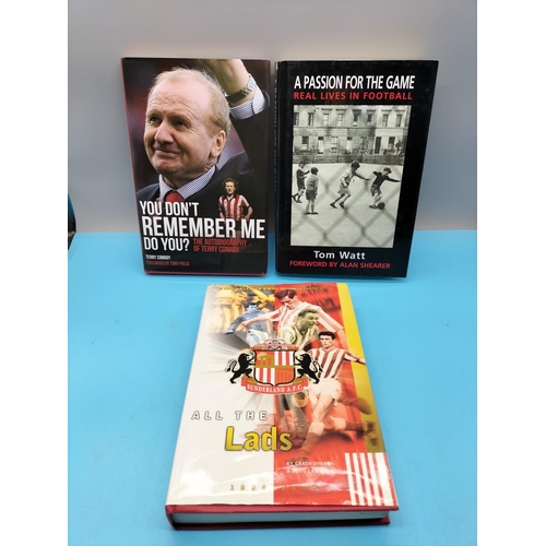 31 - Signed Football Related Books (3) 'A Passion for the Game' by Tom Watt, Terry Conroy Autobiography a... 