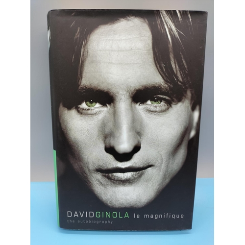 32 - Signed Football Related Autobiographies (3), David Ginola, Les Ferdinand and Pat Van Den Hauwe.