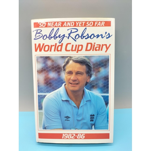 33 - Signed England Football Related Books (3), Glen Hoddle, Terry Venables and Bobby Robson.