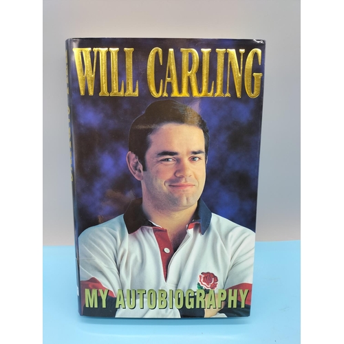 36 - Signed Rugby Related Autobiographies (3) - Jeremy Guscott, Alex Murphy and Will Carling.