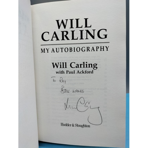 36 - Signed Rugby Related Autobiographies (3) - Jeremy Guscott, Alex Murphy and Will Carling.