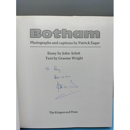 38 - Signed Cricket Related Books (3) Botham, Dickie Bird and 'Break Out at 65'.