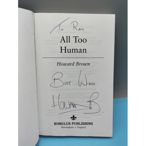 39 - Signed Boxing Related Books (2) 'A Life in Boxing' by Mickey Duff and 'All Too Human' by Howard Brow... 