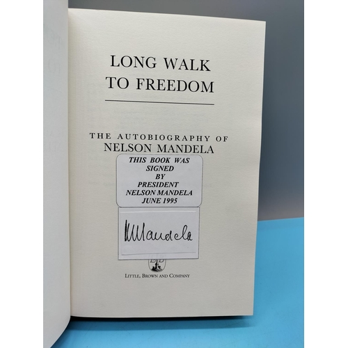 49 - Signed Copy of Nelson Mandela 'Long Walk to Freedom' with Accompanying Letter and Signed Photograph.... 