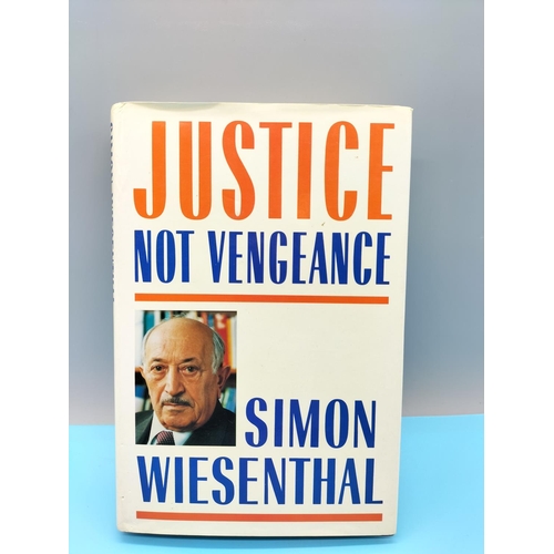 50 - Signed Copy of 'Justice not Vengeance' by Simon Wiesenthal.