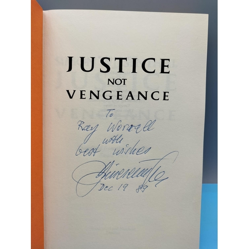 50 - Signed Copy of 'Justice not Vengeance' by Simon Wiesenthal.