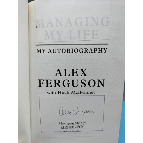 55 - Signed Manchester United Related Books (3) Alex Ferguson, Dwight Yorke and Norman Whiteside plus Sig... 