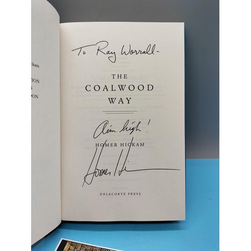 7 - Signed Books by Arthur Homer-Hickman (2) - 'The Coalwood Way' and 'Sky of Stone'.