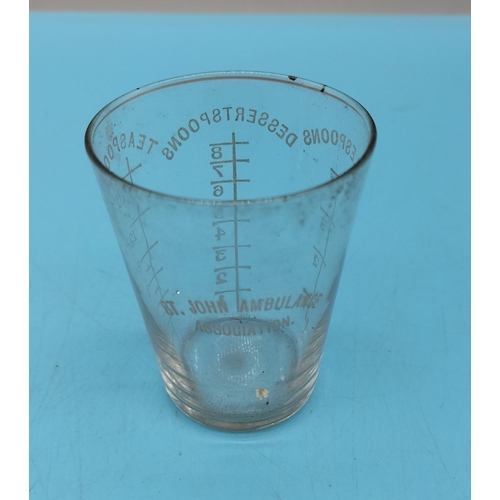 704 - St John Ambulance Association Measuring Glass and Jug.