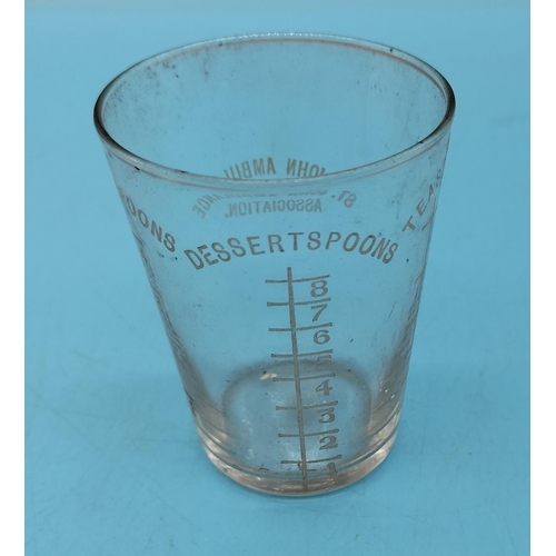 704 - St John Ambulance Association Measuring Glass and Jug.