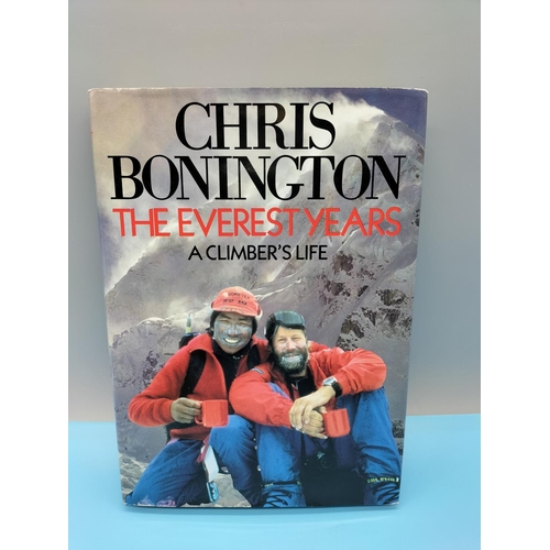 9 - Signed Books relating to Explorers/Climbers (5) including Ranulph Fiennes (2), Chris Bonington, Edmu... 