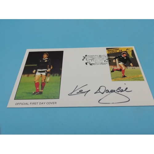 55A - Signed Mexico 1986 World Cup First Day Cover Tuvalu 'Scotland' signed by Kenny Dalglish.