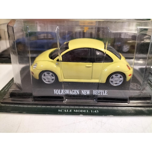 721 - Del Prado Ultimate Car Collection Diecast Set of 10 Cars 1:43 Scale. Unopened plus Magazines.