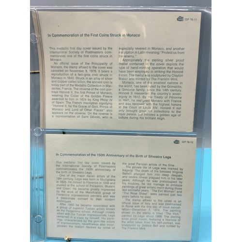 101 - 1976 International Society of Postmasters Official Commemorative Issue First Day Covers with Sterlin... 