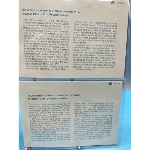 105 - 1976 International Society of Postmasters Official Commemorative Issue First Day Covers with Sterlin... 