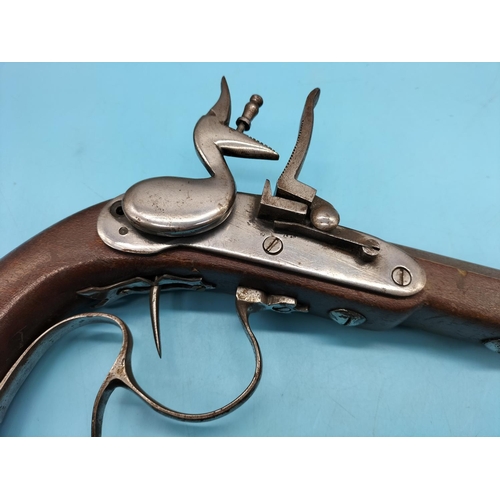 135 - Replica of a Victorian Flintlock Pistol.