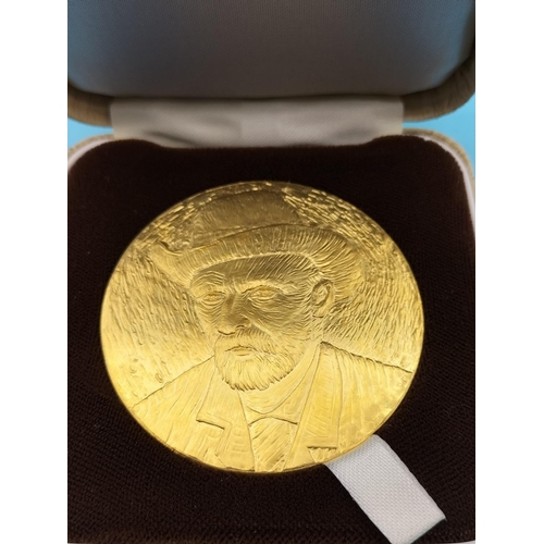 16 - Van Gogh Museum Gold Plated Medal/Coin.