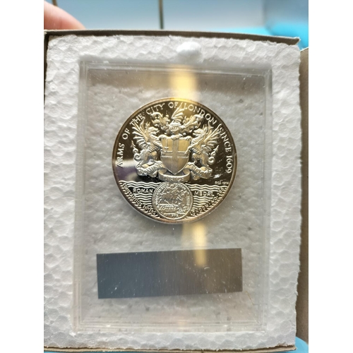 26 - The B.C.S. 'London' Medal .999 Fine Silver Proof 45th Commemorative Medal issued by Britannia Commem... 