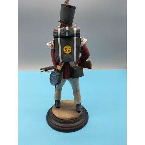 264 - Ballantynes of Walkerburn 24cm Figure of a The Border Regiment Arayas Dos Malino'.