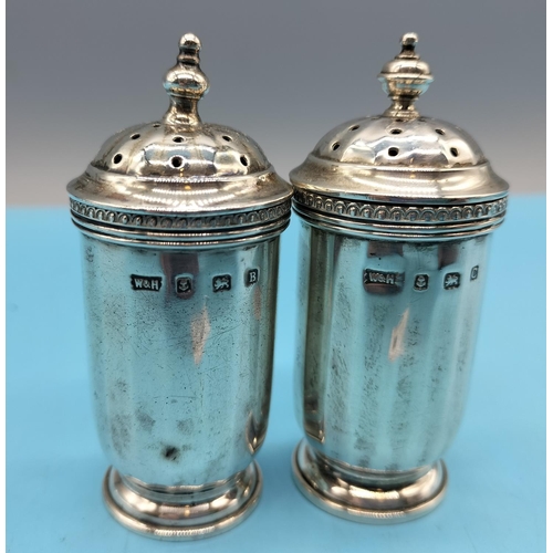 266 - 2 x Silver Hallmarked Pepperettes White and Hawkins? 1926-27.