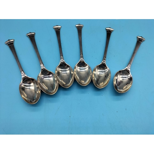 268 - Box of 6 Silver Hallmarked Spoons.