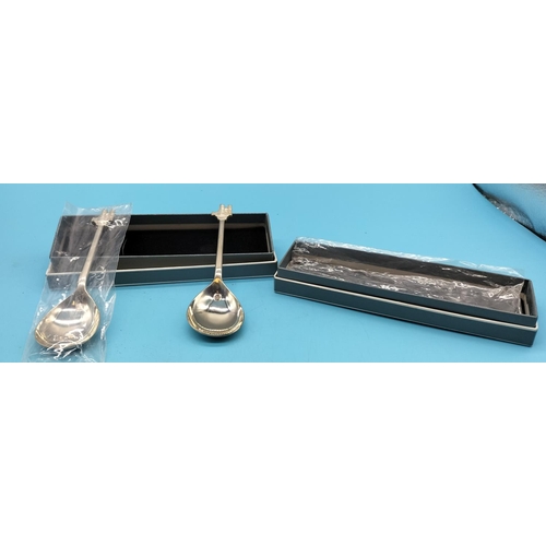 269 - 2 x Hallmarked Silver Spoons. 64 Grams.