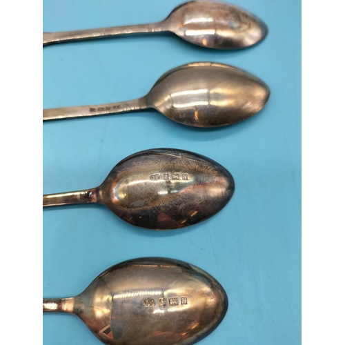 270 - 4 x Hallmarked Souvenir Silver Spoons. 55 Grams.