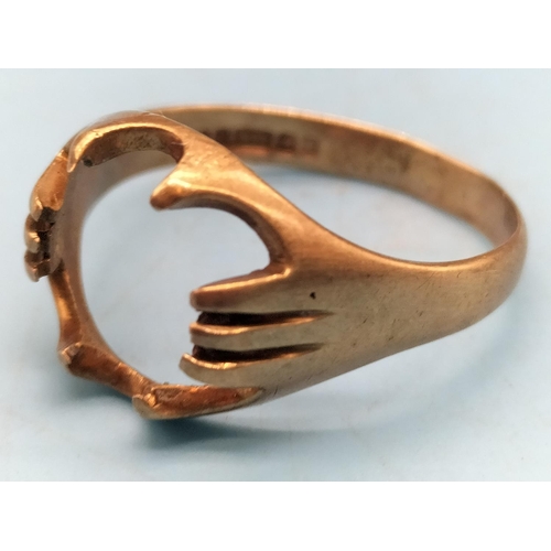 272 - 2 x 9ct Gold Scrap Rings. 4.2 Grams.