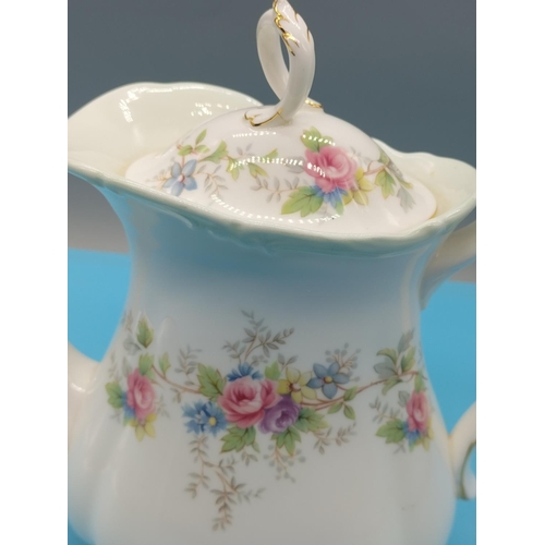 350 - Royal Albert Coffee Pot in the 'Colleen' Pattern. Finial A/F