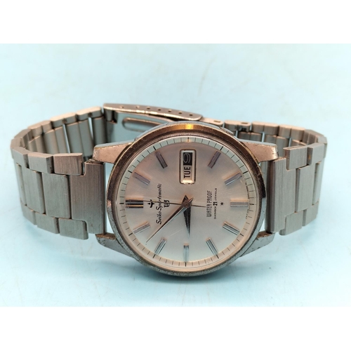 365 - Seiko Sportsmatic 5 Date and Time Watch. W/O.