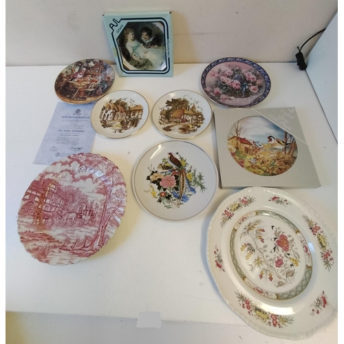 371 - Collection of Porcelain Collectors Plates. Largest having a Diameter of 26cm.