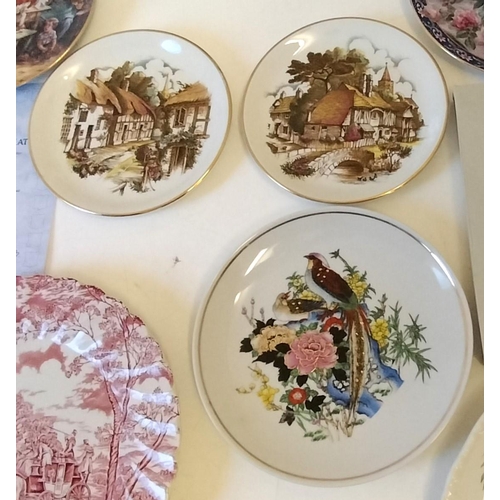 371 - Collection of Porcelain Collectors Plates. Largest having a Diameter of 26cm.