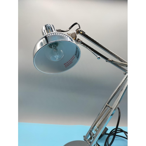 394 - Chrome Plated Angle Poise Lamp. All Proceeds From this Lot to the Ukraine Fund.