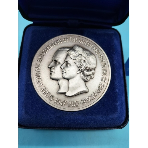 47 - John Pinches Sterling Silver 'Silver Wedding Anniversary of the Queen and the Duke of Edinburgh 1947... 