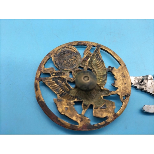 55A - USA Air Force Badge, Sterling Silver Army Eagle Insignia Vanguard 154 plus Silver Coins and St Chris... 